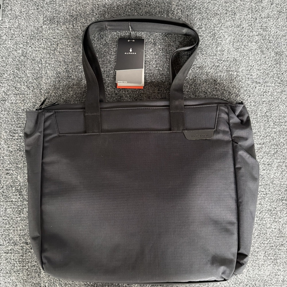 ALPAKA NEW Metro Tote Black Axoflux 210D 14L Laptop Bag /Weatherproof